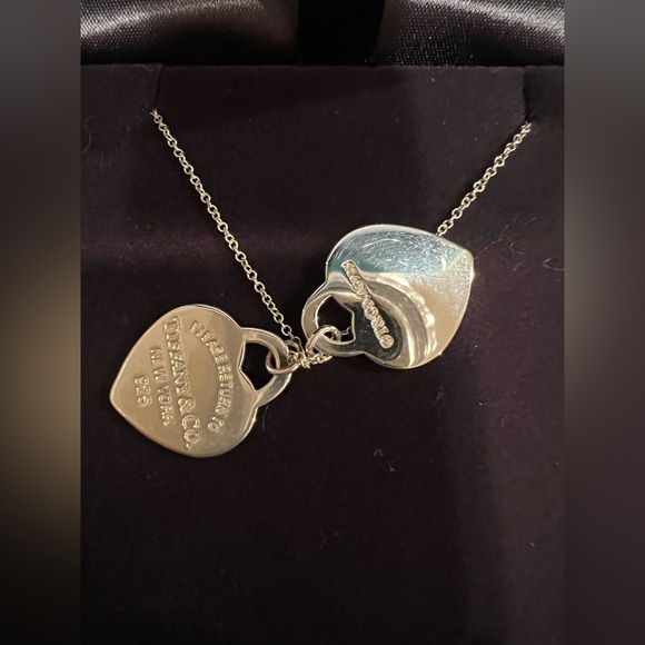 Tiffany & Co. Sterling Silver and Red Heart Tag Pendant - Picture 5 of 6